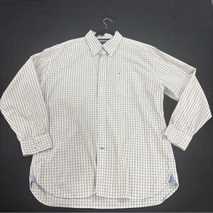 Tommy Hilfiger White Grid Button-Down Shirt